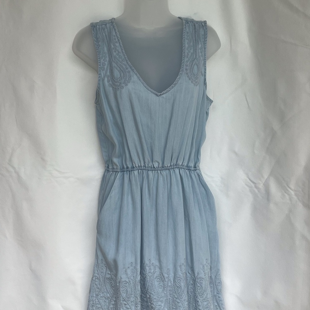 Anthropologie light denim dress